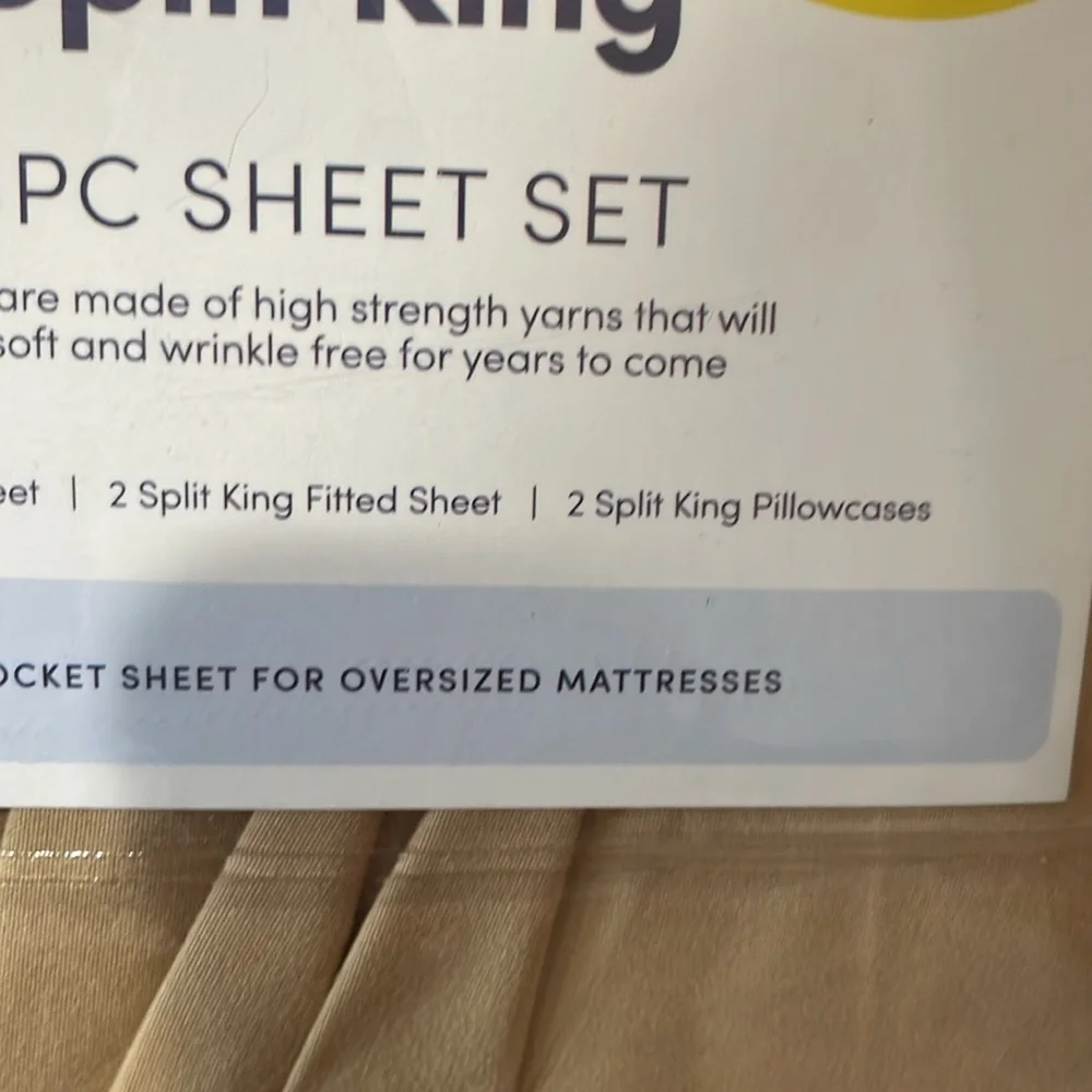 Sweet Home Collection Split king Sheet set